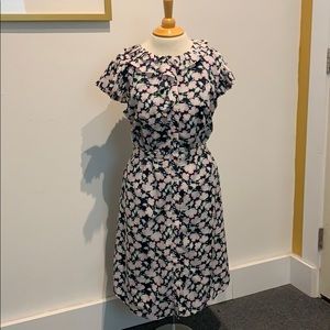 Worn once. Like new. Pleated cap sleeves. Sz 12